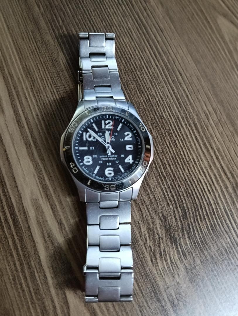 Casio Overland Solar Radio Ovw-110 Analog Mens Watch Shipped