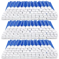 300 Pcs Foam Cleaning Swab Stick 5.12" Blue Square Rectangle Sponge Tip Swabs fo
