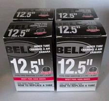 4 Pack Bell 12.5" Inner Tube for Bicycle 1.75-2.25" - Black; Best For Kids Bikes