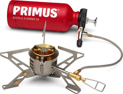 Primus OmniFuel II Kocher, mit Brennstoffflasche