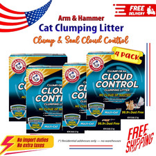 4 Pack Arm  Hammer Clump  Seal Cloud Control Multi-Cat Clumping Litter, 28 lbs