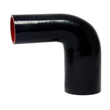 45° Silicone Elbow Reducer Hose 1-3/4 to 2-1/2 Inch ID 4-Ply High Temp Black
