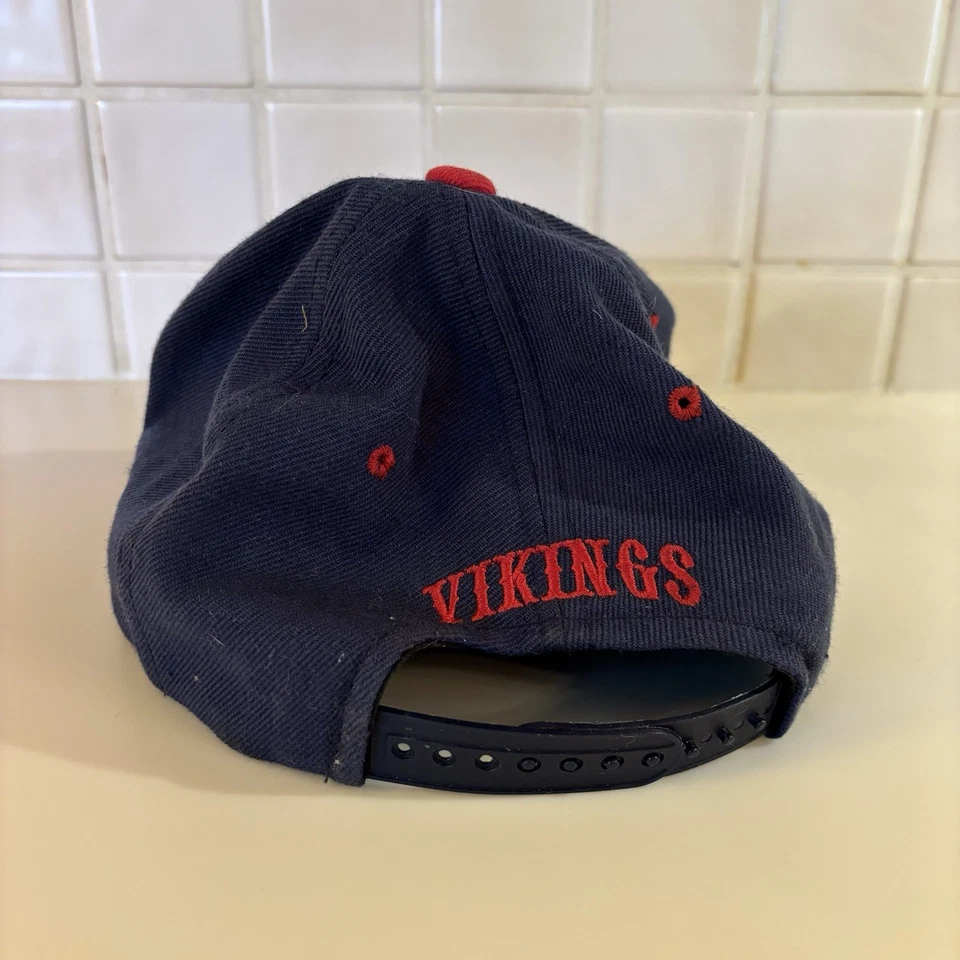 复古波特兰州立维京人平沿帽 美国制造 70 年代 80 年代 90 年代 罕见 PDX 俄勒冈州 — 第 4/4 张图片