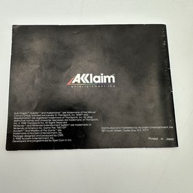 WWF WrestleMania NES 1989 Hulk Hogan Wrestling gioco acclamato manuale non testato