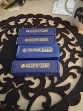 4 Hohner Blues Harp MS Key Of B -D-FHarmonica 532/20 Made In Germany