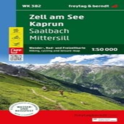 Zell am See Kaprum Hikin Cycling Leisure Map Freytag-Berndt Sheet