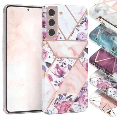 EAZY CASE für Samsung Galaxy S22 Plus 5G Hülle IMD Marmor Backcover Silikon Back