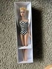 Mattel blonde #4 Barbie Beautiful Doll Original Swim Suit in Replacement Box