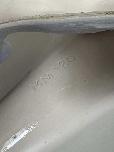 Vintage Early 1980 Michael Mancuso Porcelain Fin Whale/Waves Sculpture Signed - Bild 5 von 10