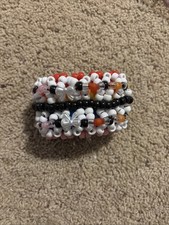 Large Rainbow Kandi Cuff Bracelet Rainbow Beads