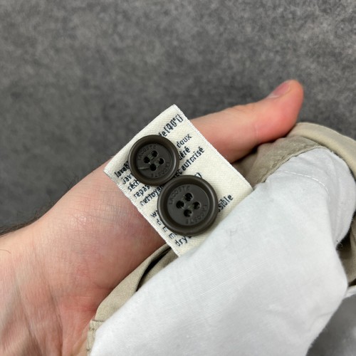 Pantaloncini corti vintage Lacoste uomo 42 beige chino eleganti estivi formali Y2K - Foto 8 di 9