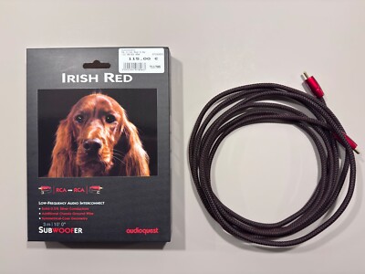 Audioquest Irish Red 3,00m - Subwooferkabel in OVP