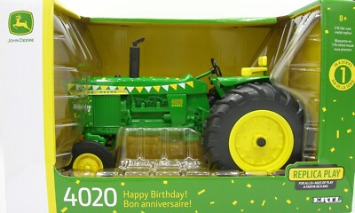 John Deere 4020 Tractor 1/16th Happy Birthday Model  45815