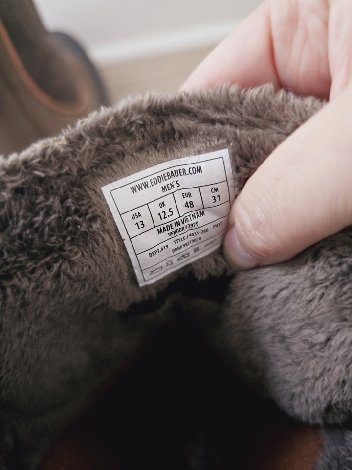 Eddie Bauer Snowfoil Brown Pull On Waterproof Outdoor Thermafill Winter