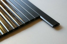 Tambour Door Slats 750mm or 1500mm Black or Silver Campervan Furniture