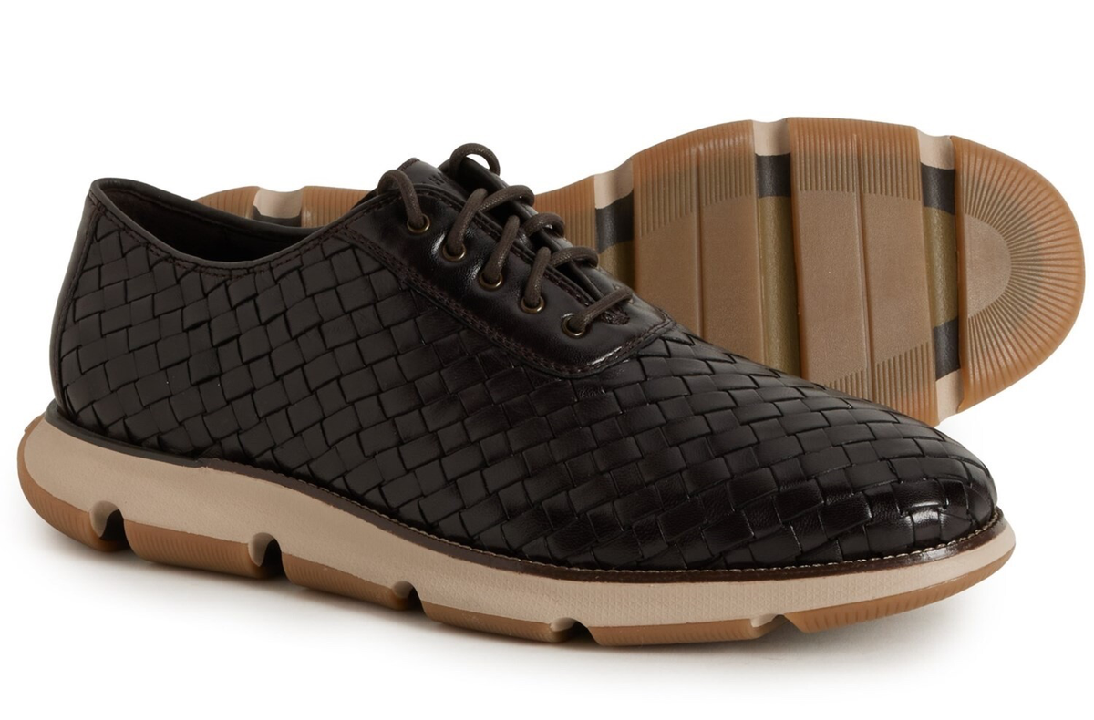 Cole Haan 4ZG 4.Zerogrand Woven Oxford $250 Leather Dress