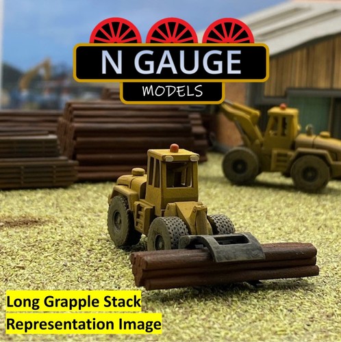 PAINTED- N Scale Gauge 1:148 Wooden Timber Pile (LARGE) (Tree Wood Yard 1:160) - Picture 5 of 13