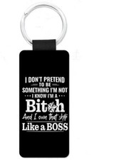 Cool Own It Like A Boss Fun  Keyring Gift For Her Mum Sister Daughter Friend