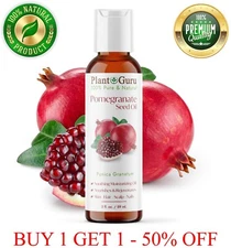 Pomegranate Seed Oil 2 oz. Cold Pressed 100% Pure Unrefined For Skin Face Hair