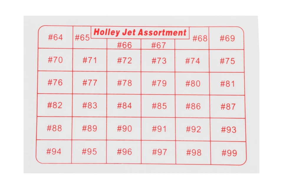 Holley 36-181 Jet Assortment Kit Foto 4 de 4