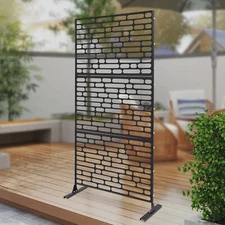 Metal Privacy Screen Outdoor for Patio, Garden, Fence, Balcony Decor