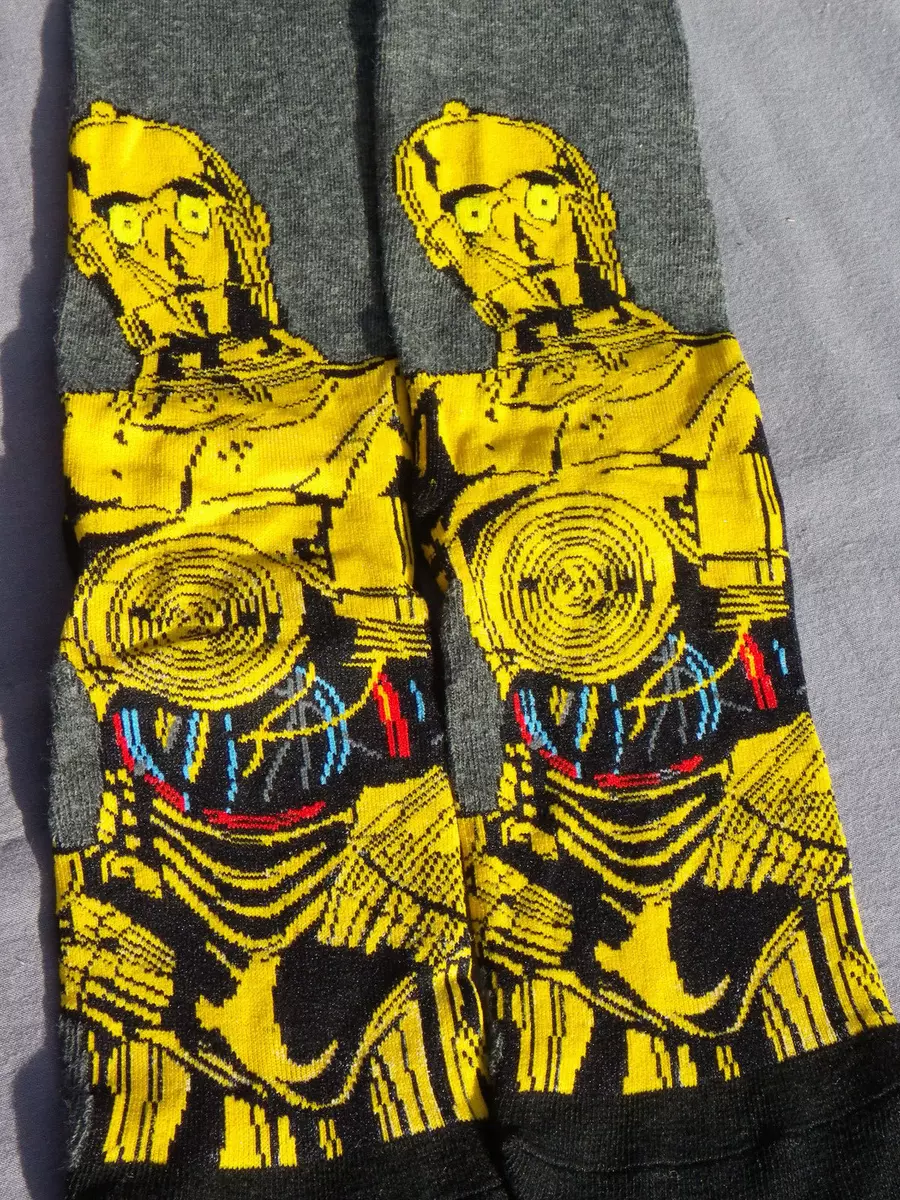 CHAUSSETTES homme STAR WARS C-3PO 39 42 45 Paires FANTAISIE NEUF