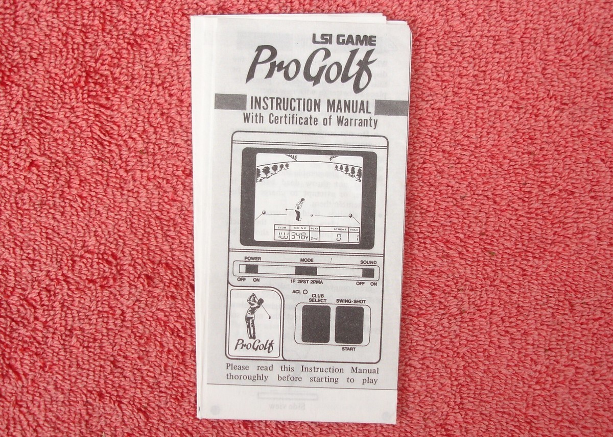 Bandai LSI Pro Golf Game Replacement Parts And Non-Working Game | eBay