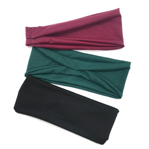 Men Women Sports Headband Yoga Gym Sweatband Hair Bands Head Prevent Sweat Band - Picture 10 of 42