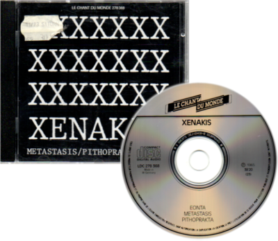 IANNIS XENAKIS Eonota/Simonovic CD [LECHANT DU MONDE LDC