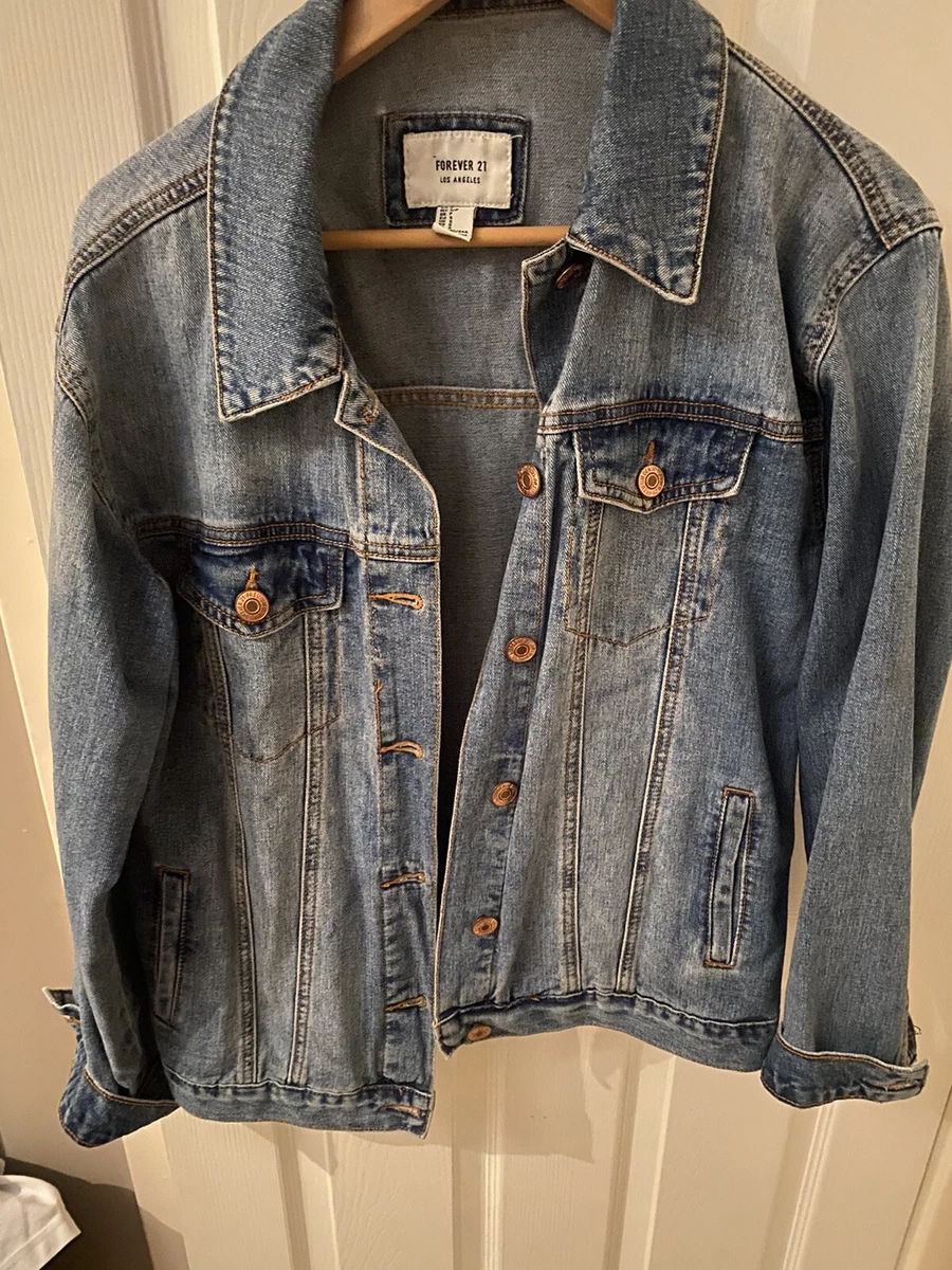 Oversized jean jacket shop forever 21