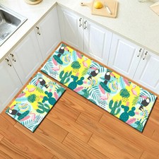 Tropical Plant Cactus Flamingo Kitchen Mat Carpet Kid Bedroom Floor Area Rugs
