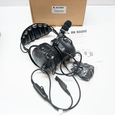 Premium Over the Head Dual Earmuff Headset Bendix King KNG0223 BK Radio