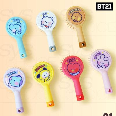 BTS BT21 Official Authentic Goods minini Hair Brush + Tracking