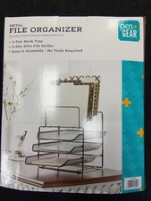 PEN + GEAR METAL FILE ORGANIZER, BLACK