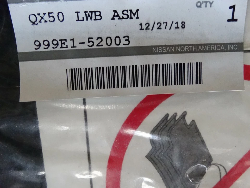 2014-2017 Infiniti QX50 Black All Weather FRT Rubber Floor Mats Set 999E1-52003 Foto 3 de 3