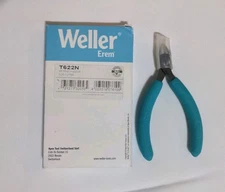 Weller Erem T622N 4-1/2" Precision Diagonal Full Flush Side Cutting Plier