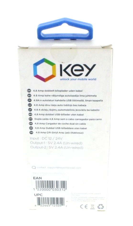 Key Dual Output Car Charger - Image 2 of 2