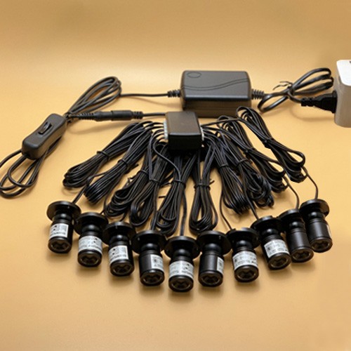 Mini LED Leuchte Bilderstrahler verstellbar Schreibtischlampe Netzteil Hub - Bild 14 von 26