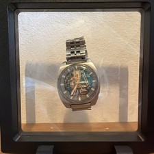 Orologio VINTAGE 1970 Bulova Accutron Originale Spaceview Uomo 34,5mm, Cinturino NON TESTATO 