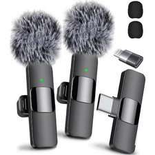 NEW Leettus Lavalier Wireless Microphone for iPhone, Android, YouTube, TikTok