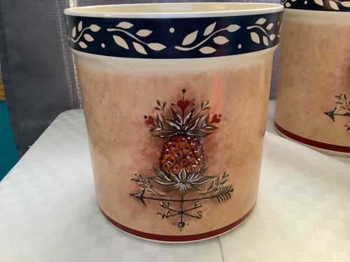 Pineapple Weathervane Brown Sugar Canister Susan Winget JC Penney 8 1/4” - Picture 7 of 13