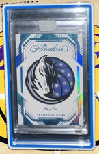 2022-23 LUKA DONCIC PANINI FLAWLESS TEAM GEMS LOGO PLATINUM #1/1 💎 LAKERS/MAVS