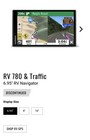 Garmin Rv 780 6.95 Inch Gps Navigator With Traffic - Discontinued Bundle w/ Case