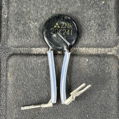 Vintage NOS 1615pF Black Ceramic Disc Capacitor ZNR 20K241 Tests LOW