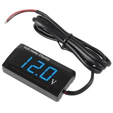 Dc 12v Car Digital Voltmeter Led Display Dc 5-28v Voltage Volt Meter -blue