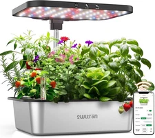 owltron Smart Hydroponics Growing System Kit 15 Pods Indoor Herb Garden OWH -15