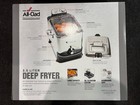 All-Clad EJ814051 3.5L Deep Fat Fryer Stainless Steel Oil Filtration Timer — photo 1