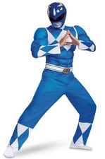 Mighty Morphin Power Rangers Blue Ranger Classic Muscle Adult Costume