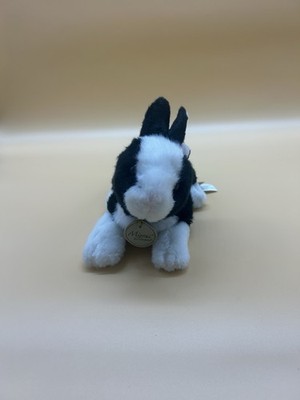 Miyoni Bunny Rabbit Plush Aurora Black White Stuffed Animal Realistic Soft Toy