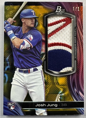 JOSH JUNG 1/1 SUPERFRACTOR 2023 Bowman Platinum - PLATINUM PATCHES CARD PPC-JJ